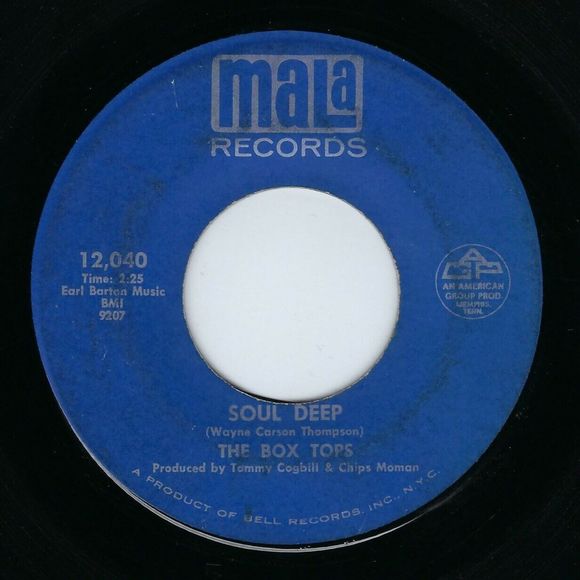 The Box Tops Vinyl 45 Soul Deep / (The) Happy Song on Mala VG Rock - Picture 1 of 2
